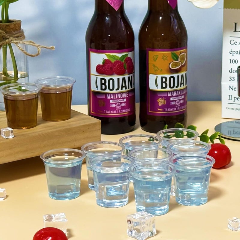 Tinsky 1000 Pack Plastic Shot Glasses Bulk 1 oz Mini Shot Cups Disposable Clear Small Sample Cups for Tasting, Whiskey, Jelly Shot, Pudding, Party, Wedding, Halloween, Christmas - Image 3